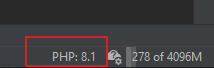 JetBrains PhpStorm Updated New Project Settings PHP Version in Status Bar